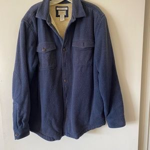 LLBEan fleece lined shirt jacket